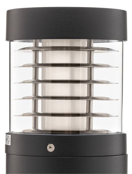 Lucande Lucius LED ösvény lámpa, 65cm, antracit, fém, IP54, Fekete, Alumínium, Modern