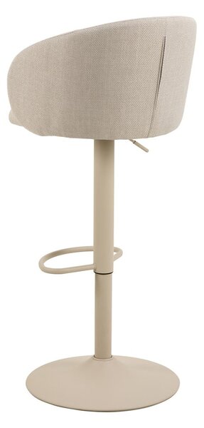 Bézs állítható magasságú karfás bárszék (ülésmagasság 86 cm) Eleanor – Actona