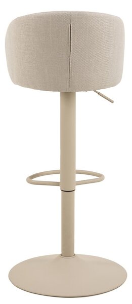 Bézs állítható magasságú karfás bárszék (ülésmagasság 86 cm) Eleanor – Actona