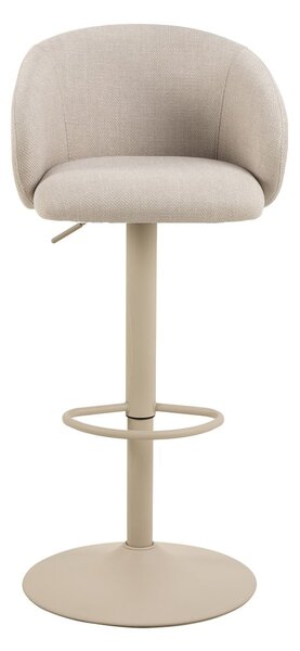 Bézs állítható magasságú karfás bárszék (ülésmagasság 86 cm) Eleanor – Actona
