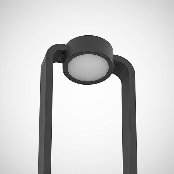 Lucande LED-es útvilágítás Belna, 100cm, antracit, beton, IP65, Fekete, Alumínium, Modern