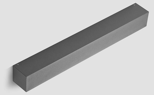 Lucande LED fali világítás Lengo, 50 cm, antracit, lefelé irányuló, 3000 K, Fekete, Alumínium, Modern