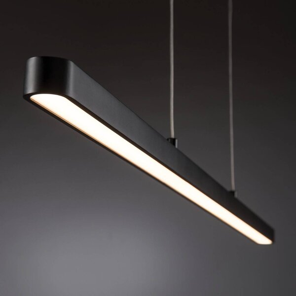 Paulmann URail Lento LED függő ZigBee CCT fekete, dimmelhető, Fekete, Nappali / Étkező, fém, Modern