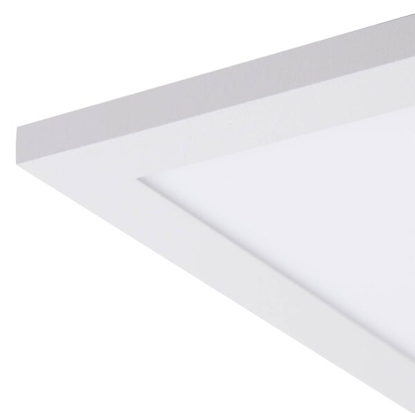 Lindby LED panel Lamin, fehér, 40 cm, CCT, fényerőszabályzó, távirányítóval, dimmelhető, Fehér / opál, Nappali / Étkező, Modern