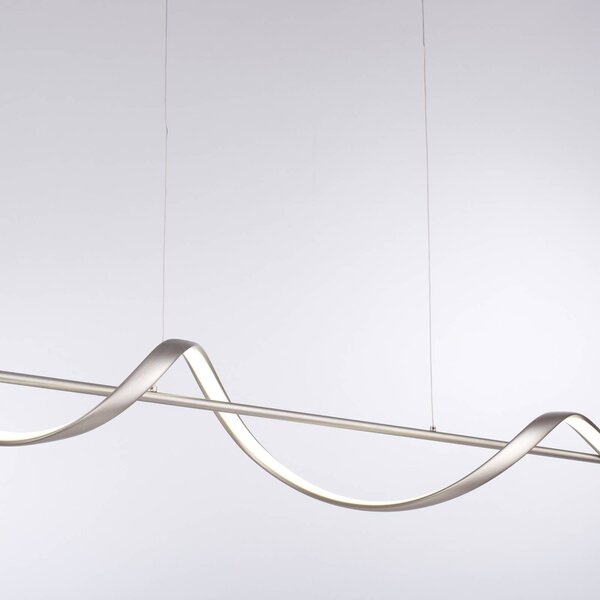 Q-Smart-Home Paul Neuhaus Q-Swing LED lógó világítás, acél, dimmelhető, Alu / szürke / cink, Nappali / Étkező, Alumínium, Modern