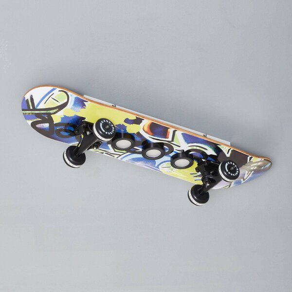 Evotec Skateboard LED mennye. lámpa Easy Cruiser Graffiti, dimmelhető, Kék, Gyermekszoba, Fa, Dizájn