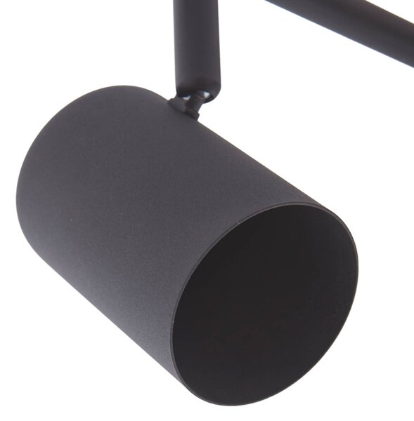 Lindby mennyezeti spotlámpa Jorell, fekete, 51 cm, 3-lámpás, GU10, dimmelhető, Fekete, Dolgozószoba / Iroda, fém, Modern