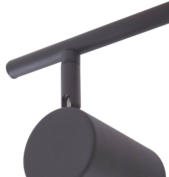 Lindby mennyezeti spotlámpa Jorell, fekete, 51 cm, 3-lámpás, GU10, dimmelhető, Fekete, Dolgozószoba / Iroda, fém, Modern