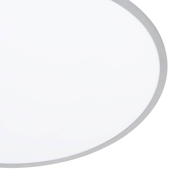 Lindby LED mennyezeti lámpa Narima, CCT, Ø 80 cm, ezüst, dimmelhető, Alu / szürke / cink, Konyha, Műanyag, Modern