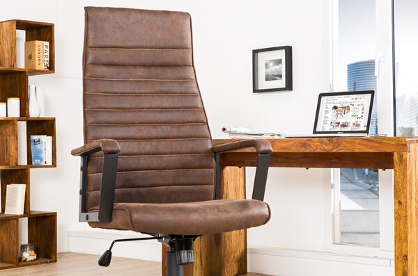 LAZIO II design irodai szék - vintage barna