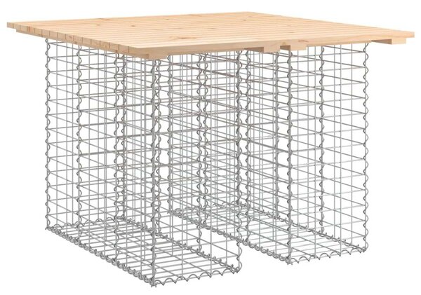 Gabion Kerti Pad - Tömör Fenyőfa - 100x102x72 cm