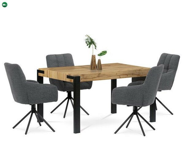 Étkezőasztal 140×88 cm, MDF, vad tölgy, HT-725 OAK