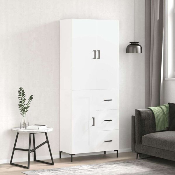 VidaXL fehér szerelt fa magasszekrény 69,5 x 34 x 180 cm