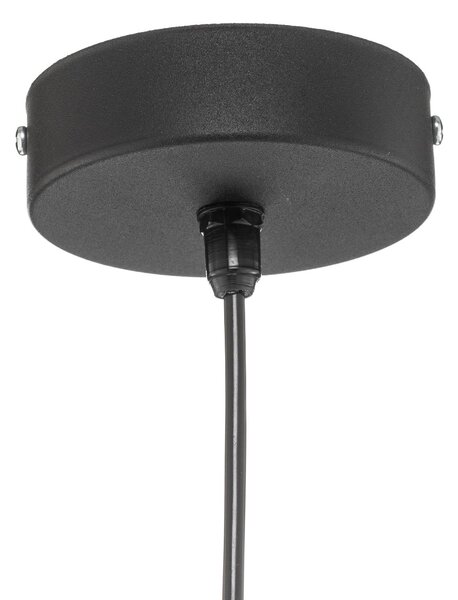 HELAM Cumera függő világítás, ketrec árnyékolóval, Ø 30 cm, dimmelhető, Fekete, Nappali / Étkező, fém, Modern