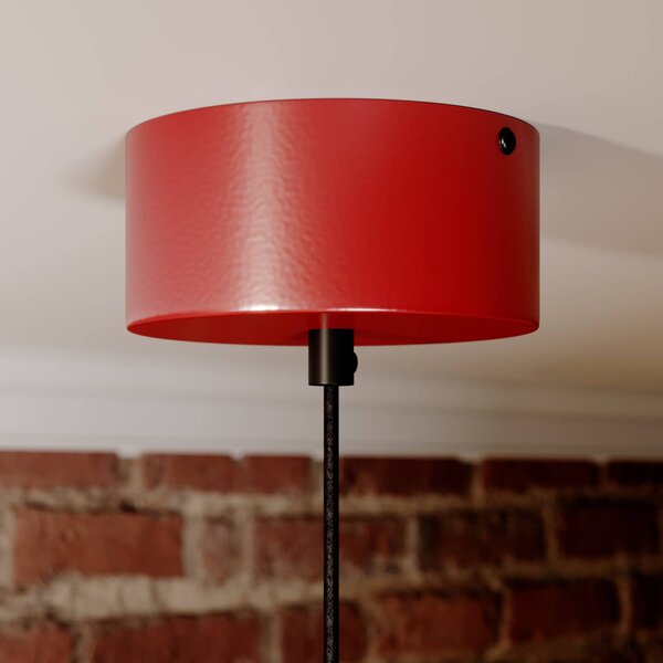 Luminex CLASS lógó világítás, piros/fehér, Ø 36 cm, fém, dimmelhető, Piros, Nappali / Étkező, fém