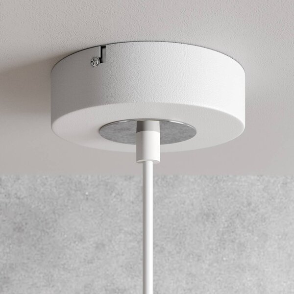 Luminex Sool lógó világítás, fehér, Ø 15 cm, 1 izzó, fém, E27, dimmelhető, Fehér / opál, Nappali / Étkező, fém
