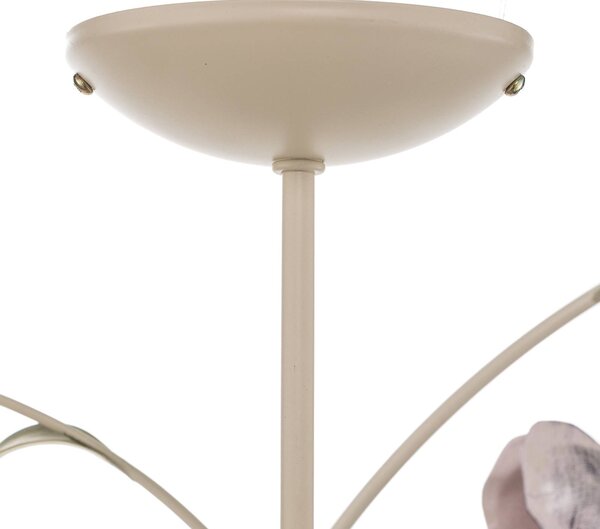 Luminex Mennyezeti világítás Rose csillár, 5 izzós, dimmelhető, Többszínű, Nappali / Étkező, fém, Firenzei