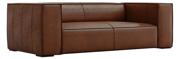 Konyakbarna bőr kanapé 212 cm Madame – Windsor & Co Sofas