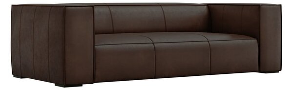 Sötétbarna bőr kanapé 227 cm Madame – Windsor & Co Sofas