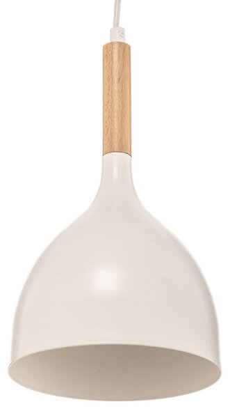 Luminex Noak lógó világítás, fehér/természetes fa, 4 izzós, hosszú, dimmelhető, Fehér / opál, Nappali / Étkező, fém