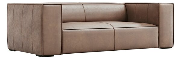 Világosbarna bőr kanapé 212 cm Madame – Windsor & Co Sofas
