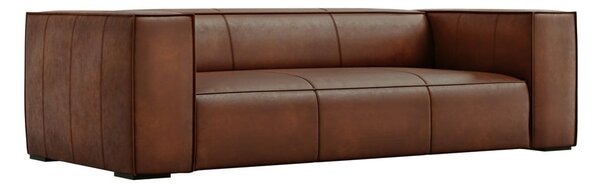 Konyakbarna bőr kanapé 227 cm Madame – Windsor & Co Sofas
