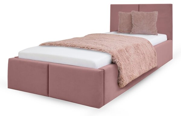 IZABELLA kárpitozott ágy 90x200 - rózsaszín