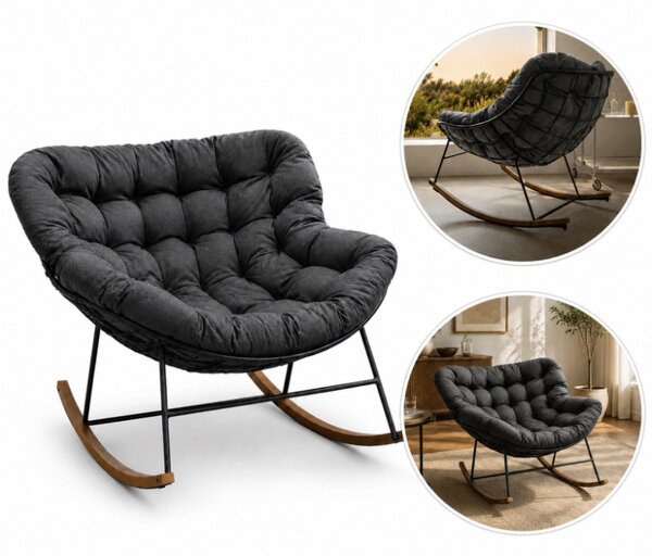 JAKS LOUNGE KR42 szürke kerti hintaszék