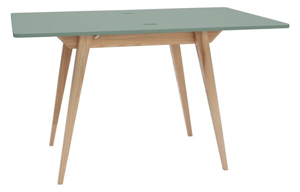 Bővíthető étkezőasztal zöld asztallappal 65x90 cm Envelope - Ragaba