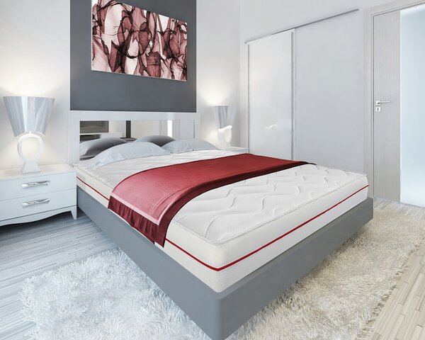 Bedora Viva Red Matrac 140x200 cm, félkemény, szuper ortopéd, 18 cm, levehető, antiallergén huzattal