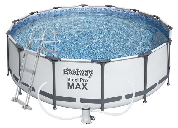 Bestway Steel Pro Max 3,66 x 1 m + Patrongyertyás szűrő + létra 56418