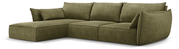 Zöld sarokkanapé (bal oldali) Vanda – Mazzini Sofas
