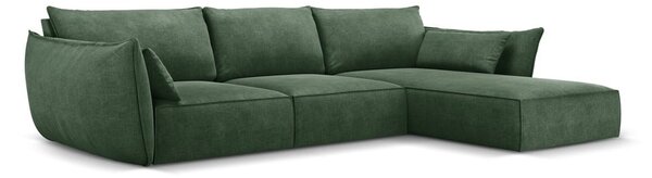 Sötétzöld sarokkanapé (jobb oldali) Vanda – Mazzini Sofas