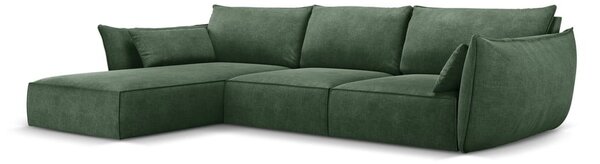 Sötétzöld sarokkanapé (bal oldali) Vanda – Mazzini Sofas