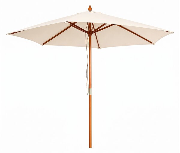 Linder Exclusiv Kerti napernyő fa szerkezettel 250 cm Bézs