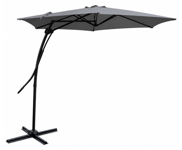 Linder Exclusiv Kerti napernyő MC2006 350 cm Sötétszürke