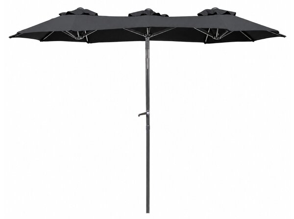 Linder Exclusiv Kerti napernyő 300x150x220 cm Sötétszürke