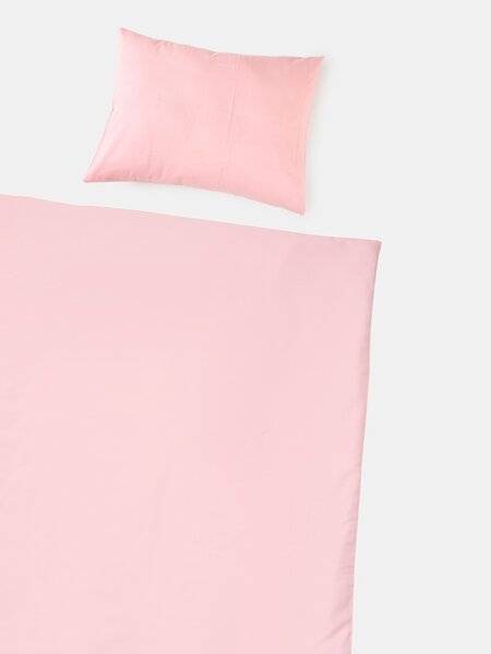 Sinsay - Egyszínű pamut ágyneműhuzat garnitúra - pasztellpink