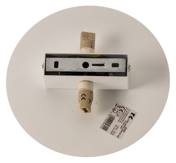TK Lighting Lunia New fali világítás, fehér, Ø 20 cm, dimmelhető, Fehér / opál, Nappali / Étkező, fém
