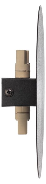 TK Lighting Lunia New fali világítás, fekete, Ø 20 cm, dimmelhető, Fekete, Nappali / Étkező, fém