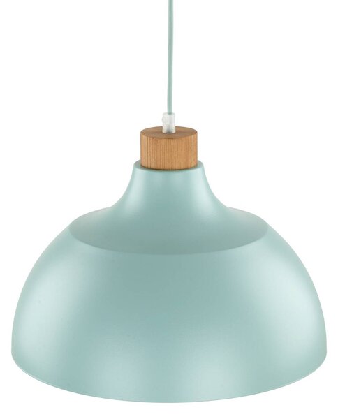 Envostar Kaitt lógó világítás, menta zöld, Ø 34 cm, fa részletek, dimmelhető, Zöld, Nappali / Étkező, fém, Skandináv
