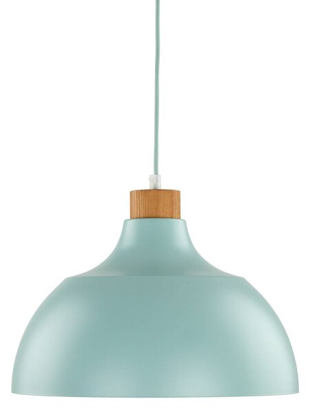 Envostar Kaitt lógó világítás, menta zöld, Ø 34 cm, fa részletek, dimmelhető, Zöld, Nappali / Étkező, fém, Skandináv