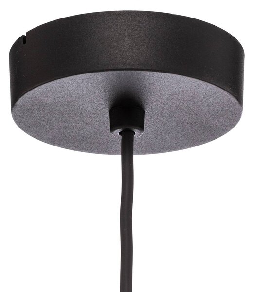 TK Lighting Trio függőlámpa, juta ernyő, petrol/természetes barna/narancs Ø 50cm, dimmelhető, Többszínű, Nappali / Étkező, Textil / szövet / selyem