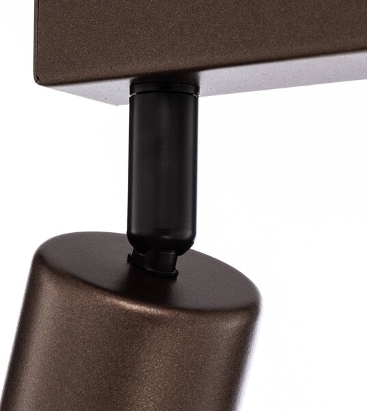 TK Lighting Mennyezeti spot Felső, állítható, barna, kétszínű, lineáris, két fényszórós, dimmelhető, Barna / rozsda, Nappali / Étkező, fém, Modern