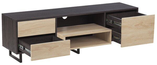 TV állvány MAINE Barna/fekete
