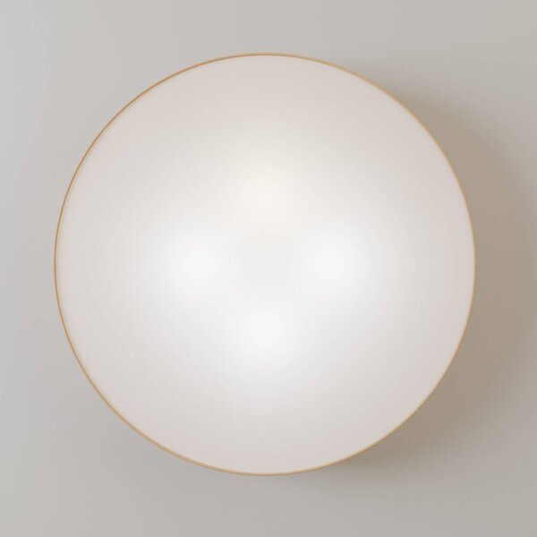TK Lighting Rondo mennyezeti lámpa, bézs Ø 80 cm, dimmelhető, Krém / borostyánsárga, Hálószoba, Textil / szövet / selyem, Modern