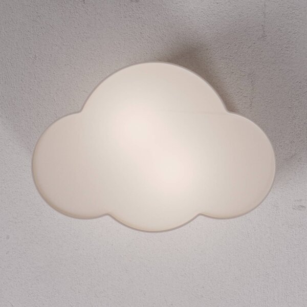 TK Lighting Cloud mennyezeti világítás textilből, hossza 41 cm, szürke, dimmelhető, Alu / szürke / cink, Nappali / Étkező, Textil / szövet / selyem, Fiatalos életstílus