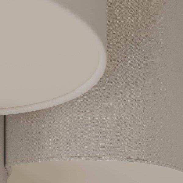TK Lighting Mona mennyezeti világítás, 3 izzós, fehér, dimmelhető, Fehér / opál, Hálószoba, Textil / szövet / selyem, Modern