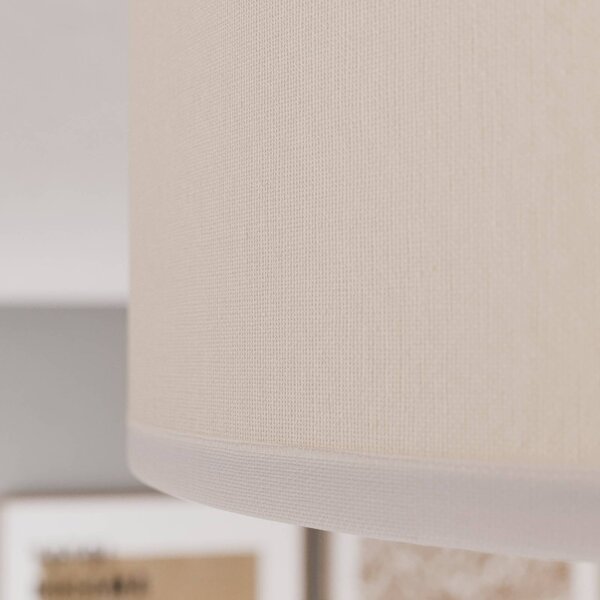 TK Lighting Cloud mennyezeti világítás textilből, hossza 41 cm, szürke, dimmelhető, Alu / szürke / cink, Nappali / Étkező, Textil / szövet / selyem, Fiatalos életstílus