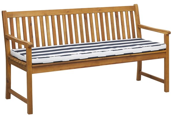 Kerti pad ülőpárnával VIVARA 160 cm Tanúsított akácfa Tengerészkék